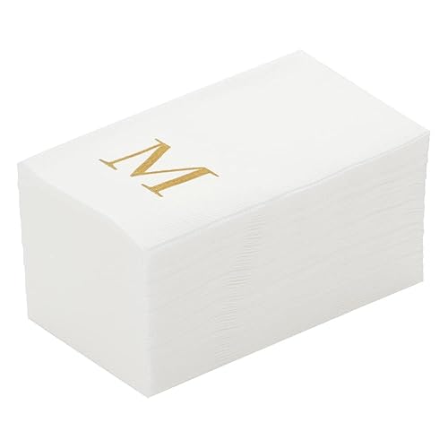 Luxenap 15.8 X 7.9 Inch Linen-Feel Guest Towels, 50 Lettered