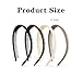 DUOJINSANXI 4 Pcs Headband With Teeth, Comb Headband, Headbands for Women, Wavy Headbands, Fashion Plastic With Teeth Comb Head Hair Non Slip With for Women and Girls
