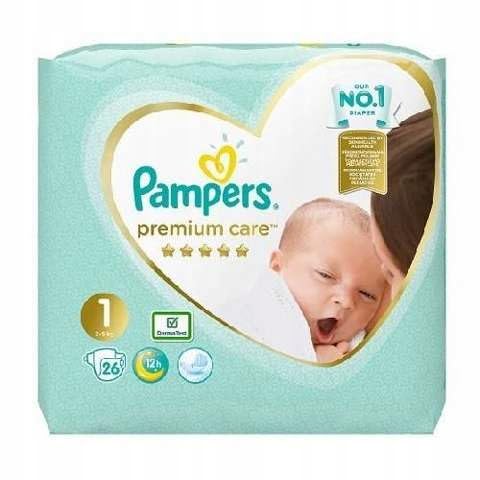 Pampers Windeln Größe 1 (2-5kg) Premium Care Windeln, 26 Stück, Bester...