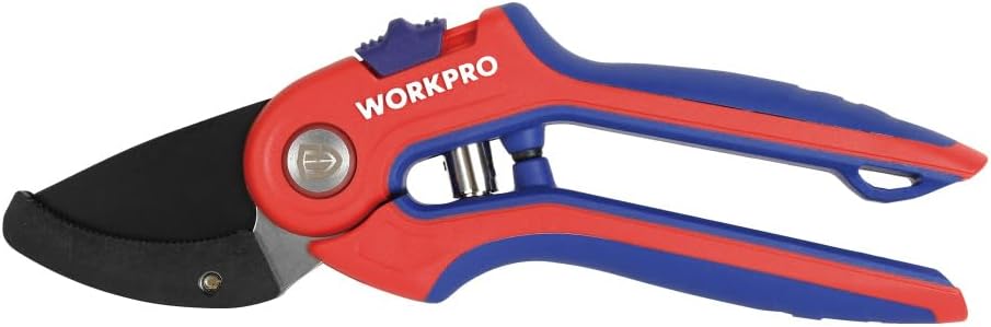 WORKPRO WP332010 Dead Flowers, Thin Branches or Pruning Branches Withered in Winter, Perfect for Pruning Dry Plants, Pruning Shears with Locking Mechanism, Total Length 8.5 inches 215 mm
