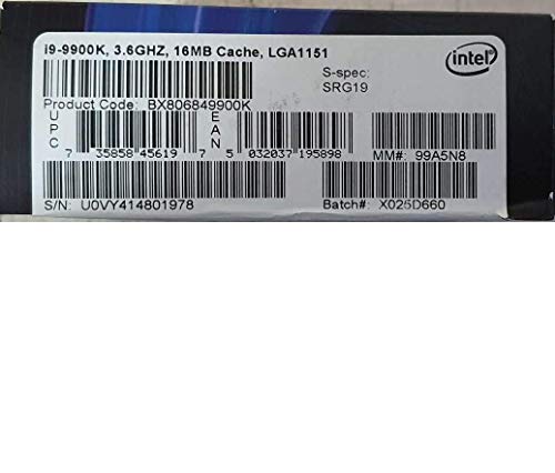 Intel Core i9 workstation PC