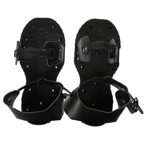 Hemoton 1Pair Garden Aerator Shoes for Lawn Care Aerating Spiked Shoes Easy Assembly Gardening Tool for Aerating Grass and Improving Soil Health