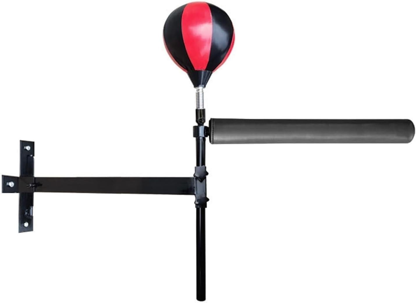 Wing Chun Dummy for Martial Arts Training, Wing Chun Training Dummy, Wing Chun Dummy Wooden Man Pile, Wall Mounted Home Martial Arts Training Device, 360° Rotating Rod, Speed Ball Height Adjustable, I