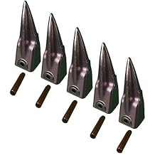 5 - Hensley Style Tiger Rock Bucket Digging Teeth w Roll Pins - X156TL, P156