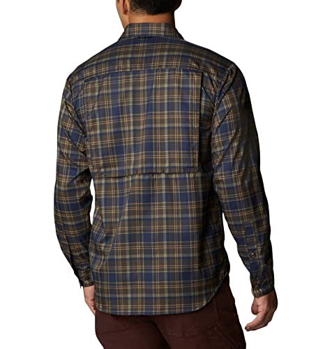 Image of Columbia Men Omni-Shade Silver Ridge Utility Lite Plaid Hiking and Trekking Long Sleeve Shirt