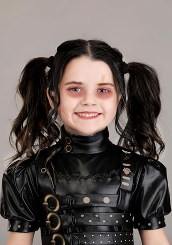 Disfraz Edward Scissorhands para niñas 4T con guantes miniatura 3
