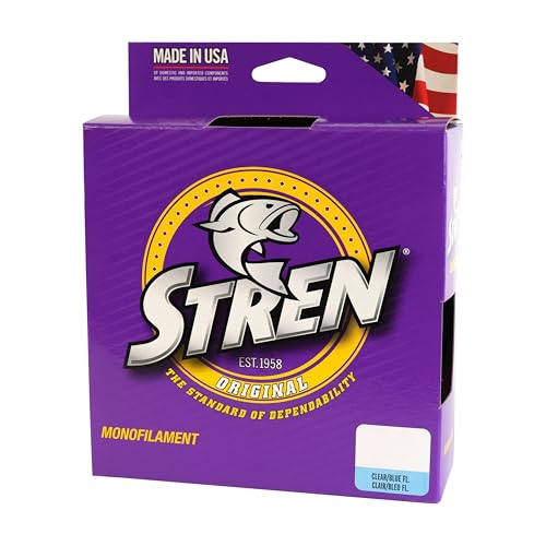image for Stren Original Monofilament Fishing Line, Clear/Blue Fluorescent, 6lb 