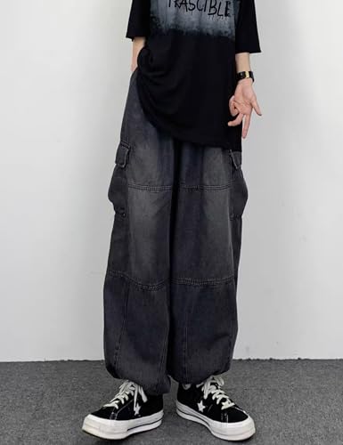 Y2k Baggy Jeans Cargo Jeans Trouser Hip Hop Streetwear Baggy Cargo Pants Skater Jeans2
