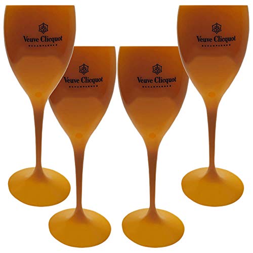 Kit 4 Taças Champanhe Veuve Clicquot 250 ml