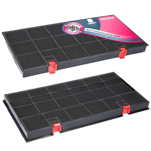 McFilter I 2x Aktivkohlefilter Dunstabzugshaube kompatibel mit Kohlefilter...