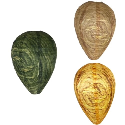 Giwnhvx Cebo para nido de avispas, Trampa para avispas colgante, Cebo falso para nido de avispas para y jardín, Disuasión de avispas al aire libre, fácil de usar