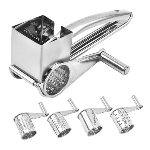 Rallador Giratorio Manual de Queso Acero Inoxidable miniatura 1