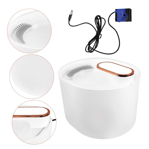 Fuente de agua para mascotas capacidad 3L blanca miniatura 6