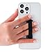 LOVEHANDLE Universal Phone Grip for Smartphones & Mini Tablets - Phone Holder for Hand - Wireless Charging Compatible - Made in The USA - Solid Black