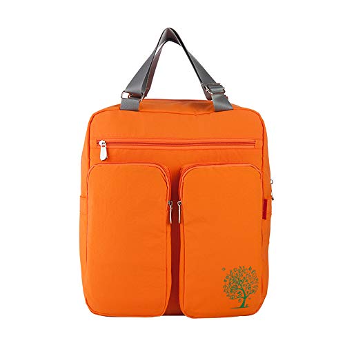 Borsa fasciatoio multifunzione, zaino da viaggio con cinghie per passeggino e fasciatoio, Arancione