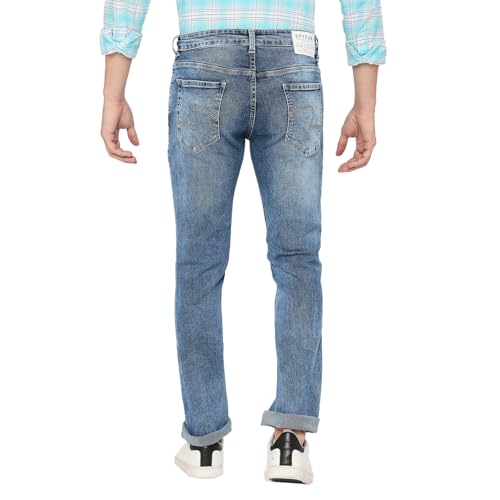 Image of Spykar Men's Rover Regular Fit Mid Rise Casual Jeans