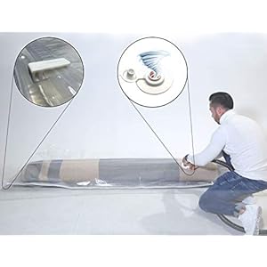 Sirena vacuümzakken voor matrassen en tapijten met turbo-ventiel en luchtdichte sluiting, vacuümzakken voor het opbergen…