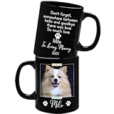 Dog In Loving Memory Coffee Mug, Personalized Dog Memorial Cup, Pet Memorial Gift, Custom Pet Dog Remembrance Mug, Mug Gifts For Dog Lover, Pet Sympathy Tea Cup, Black Ceramic Mug 11oz or 15oz