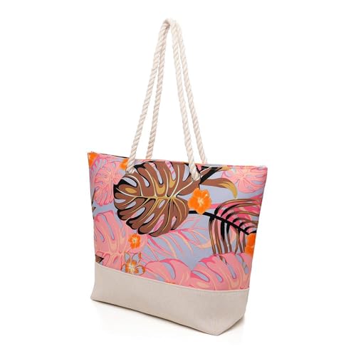 Grand sac fourre-tout de plage pour femme léger et anti-sable