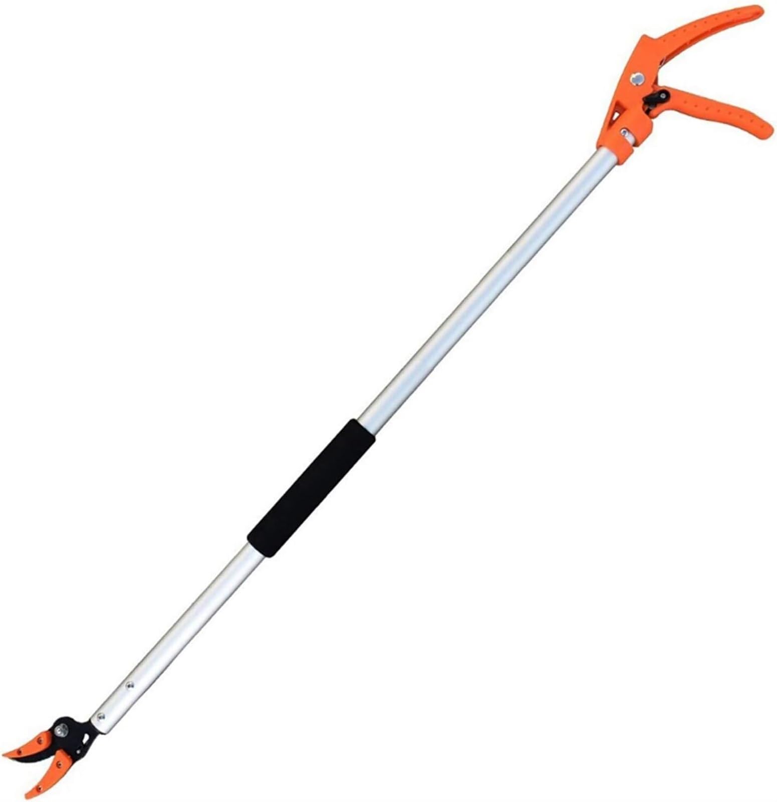 Tymus Tree Pruner Hold Snapper Pruner Durable Convenient Short/Long Reach Fruit Picker Handled Secateurs Branches Bypass Trimming Lopper For Tree Branches Long Arm Pruners