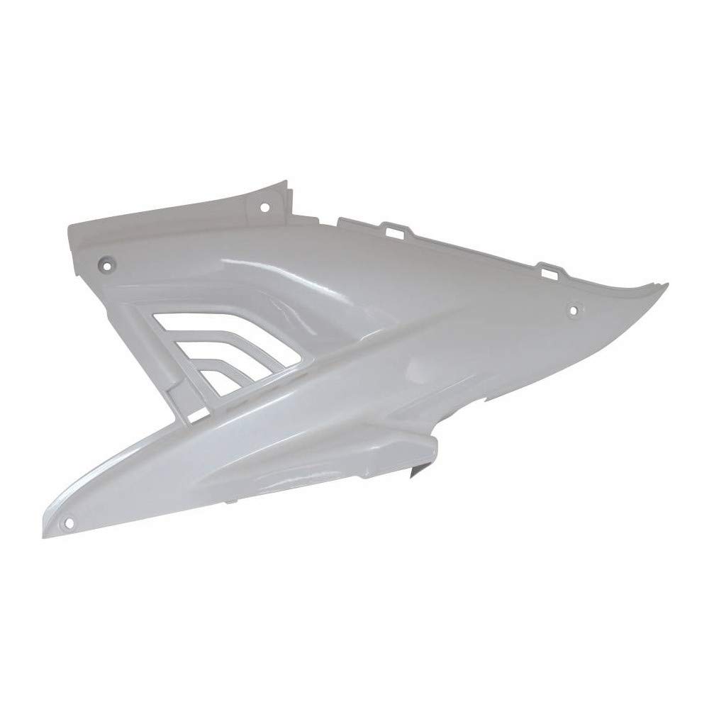 carenage-capot moteur scoot compatible avec mbk 50 nitro 1997+2012-yamaha 50 aerox 1997+2012 blanc brillant gauche -p2r-