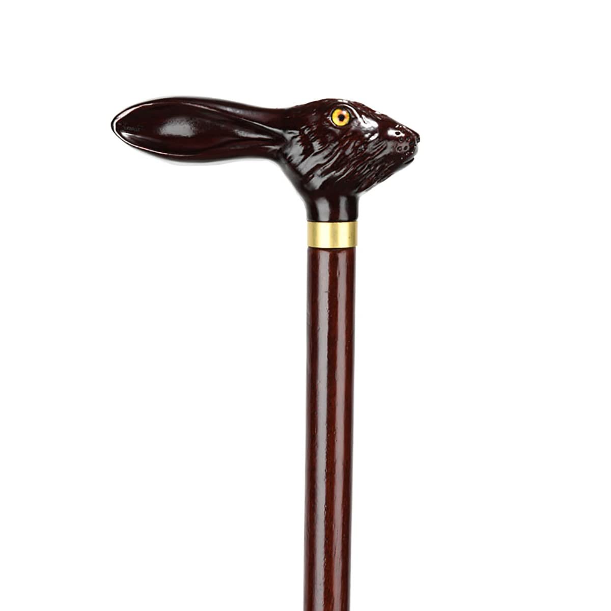 Bastón de Madera Maciza, Bastones para Personas Mayores, Bastones de Madera con Punta de Goma, bastón ergonómico con Mango de Madera, soporta hasta 250 Libras