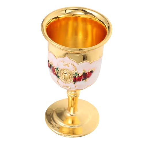 HIAKDOFT Copa De Vino De Aleación Tallo Alto, Copa De Vino Para Licor Reutilizable, Irrompible, Diseño Floral //, Para Bar Casa y Fiestas, Estilo Aleatorio