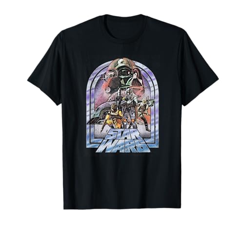 T-shirt vintage Star Wars Classic avec impression premium Bounty Hunters
