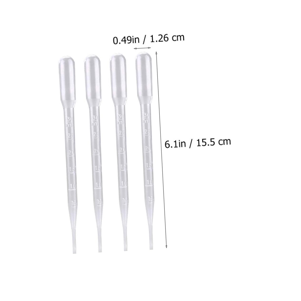 VILLFUL 300pcs Calibration Dropper Laboratory Pipettes Nutrient Dropping Pipettes Graduated Eye Dropper Essential Oil Dropper Droppers for Essential Oils Mini Straws Plastic Transparent