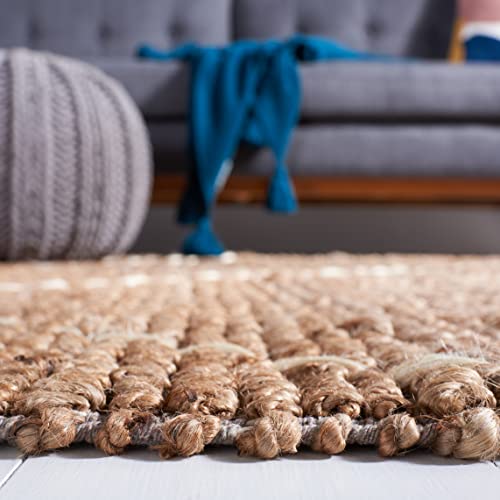 Tapete Decorativo Safavieh 6 x 9 Pies Natural e Ivory miniatura 5