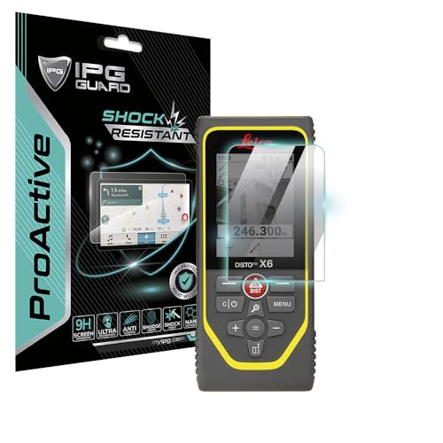 IPG ProActive Made for LEICA Disto X6 Display 9H Hardness Screen Protector (2 Units) Nano Ceramic Film Ultra Responsive High Clarity Smudge & Shock Proof for DistoX6