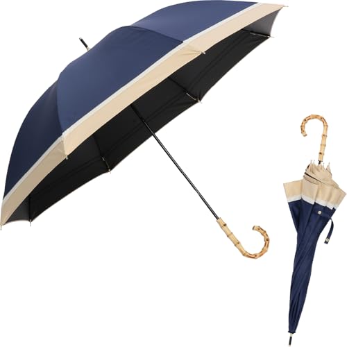 7位：大判サイズの長傘タイプ 完全遮光日傘