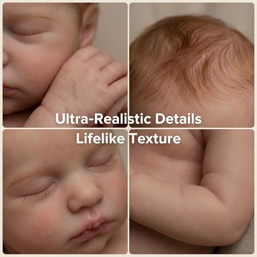 Muñeco Bebé Reborn Vinilo Cuerpo Completo Dormido 20 Pulg miniatura 4