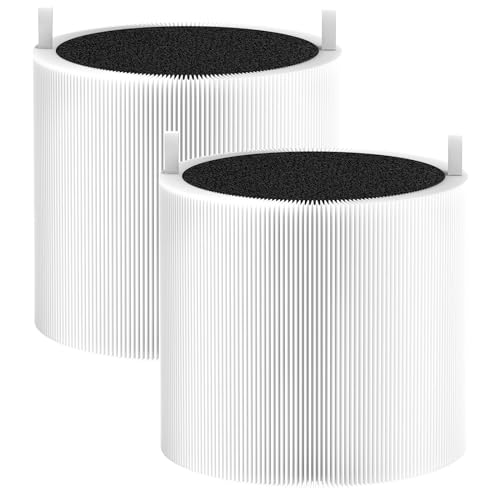 2 Pack 411i & 411a Max Replacement Filter Compatible with Blue Pure 411i & 411a Max Air Purifiers, HEPA & Activated Carbon Filter, Blue Pu-re 411i Max Filter