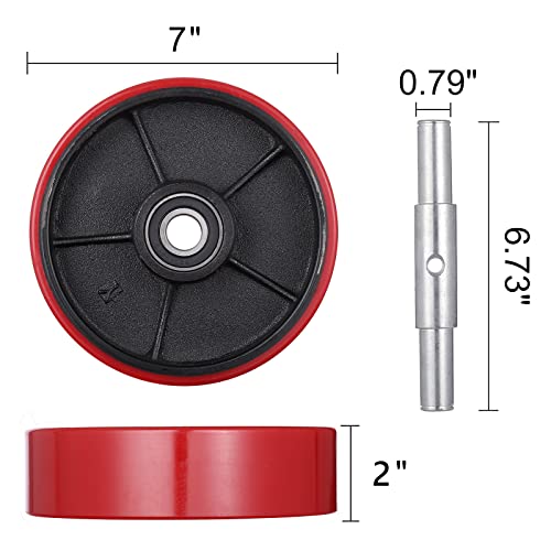 pallet jack truck wheels replacement kit 20mm id bearings 734x234 steer wheel 334 x 37534 load wheel