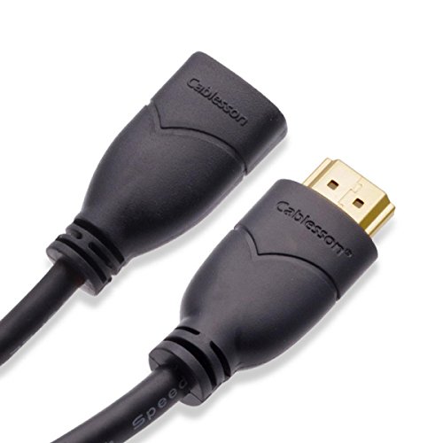Cablesson Basic 5 ft / 2m High Speed HDMI Cable (HDMI Type A, v2.1/2.0b/2.0a/2.0/1.4), 4K, 3D, ARC, Full HD, Ultra HD, 2160p