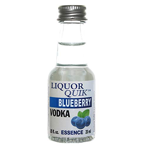 Liquor Quik Natural Vodka Essence, 20 mL (Blueberry Vodka)