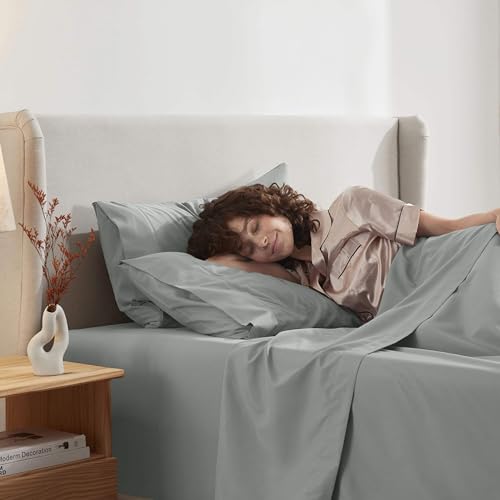 Image of Nestl Twin Bed Sheet Set - Sage Green - 3-Piece Deep Pocket | Instantly Soft, Night-One Ready (No Wash Required). Fits 16-Inch Deep Pockets, 360-Degree Elastic Grip