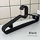 Milano Home Kleiderbügel Schwarz 20 Stück - Kleiderständer, Kleiderbügel Platzsparend,Kleiderbügel Kunststoff, Platzsparende Kleiderbügel, Bügel schwarz, Hangers Clothes, Schwarze Kleiderbügel
