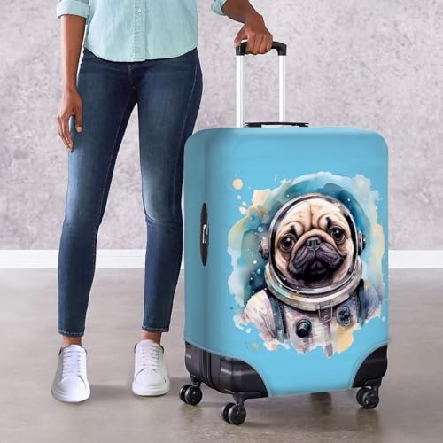 Uasibuni Trendy Luggage Cover with Spray Paint Dog Pattern Travel Luggage Protector for Girls Boys Suitcase Cover for 18"-32"Luggage4