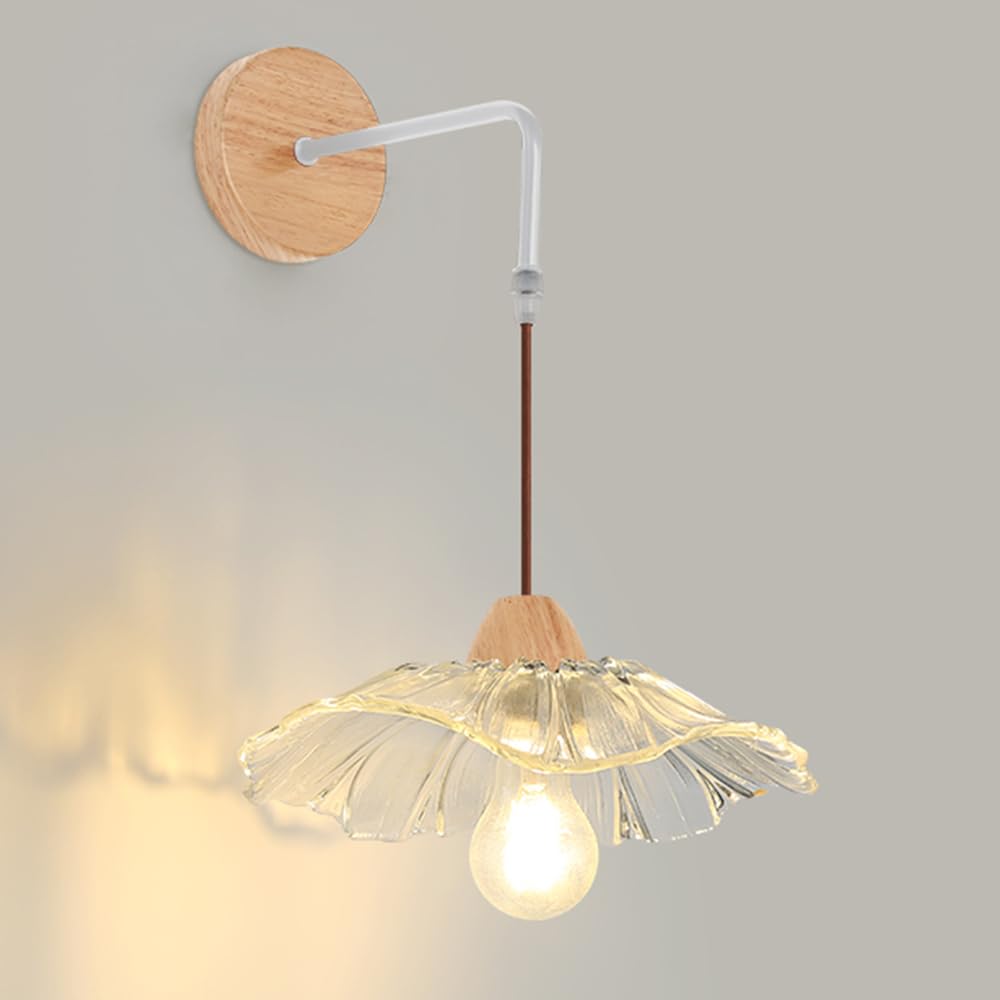 Accesorio de madera interior WQHPLMD con detalles de vidrio sutil 8
