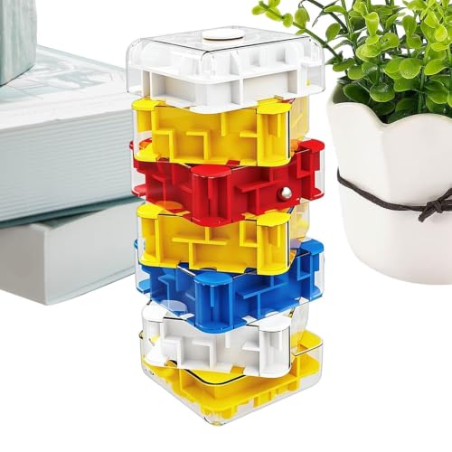 Cubo laberinto 3D y juguete de entrenamiento cerebral portátil para viajes y fiestas infantiles