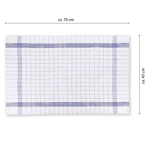 Tea Towel Blue-Checked