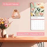 2026 Floral Art Calendar | Modern Art Deco Flower Wall Calendar for 2026, Get Lost In Vintage Beauty with This Elegant Floral Aesthetic Hanging Wall Planner For Your Boho Home
