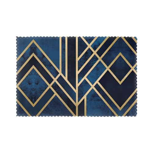 Sets de table de Noël de qualité supérieure lot de 6 tapis de table géométriques abstraits