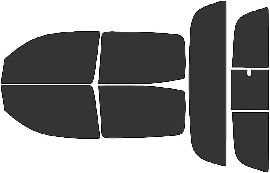Rvinyl Window Tint Kit Compatible with Toyota Tacoma 2005-2015 4 Door - Black 20% - Single Ply No Bubble Film - Do it Yourself Vehicle Complete Precut Kit