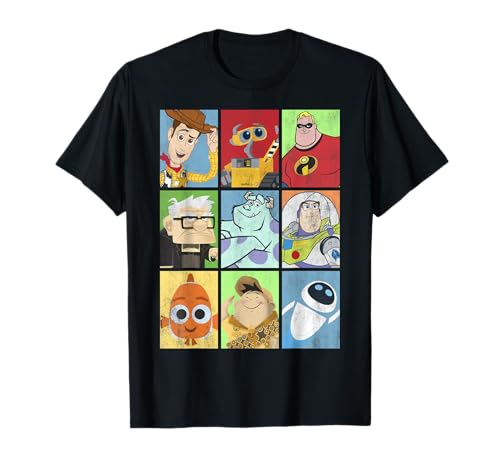 Disney Pixar Collection Iconic Characters Box Up Vintage T-Shirt
