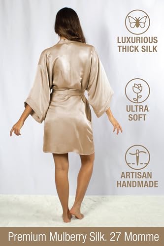Image of Tara Sartoria Luxury Artisan Silk Kimono Robe for Women, Short, Washable, XS-4XL, Oprah Daily 2025