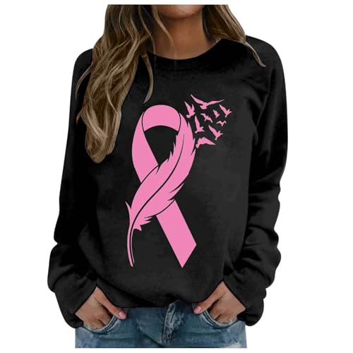 Sweat-shirt sensibilisation cancer du sein 2026 pour afficher votre soutien avec douceur