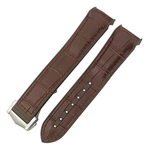 Bracelet montre anti-transpiration en caoutchouc cuir 20mm